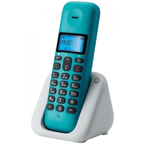 ΤΗΛΕΦΩΝΟ ΑΣΥΡΜΑΤΟ MOTOROLA T301 TURQUISE/GREY SINGLE ΜΕ ΑΝΟΙΧΤΗ ΑΚΡΟΑΣΗ